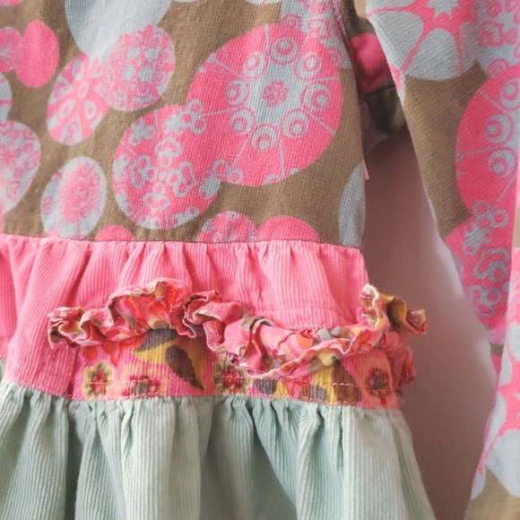 Oilily kids corduroy and cotton dress - Multi-pattern - Size 110 (5 Year) - Picture 5 of 11